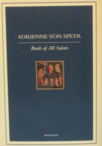 BOOK OF ALL SAINTS  by ADRIENNE VON SPEYR