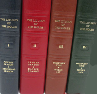 THE LITURGY OF THE HOURS. Four volume set, imitation leather.
