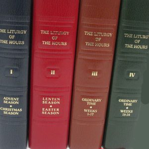 THE LITURGY OF THE HOURS. Four volume set, imitation leather.