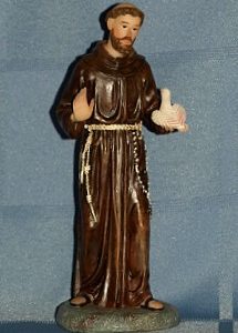 SAINT FRANCIS OF ASSISI, 5.5 INCHES.