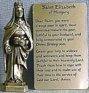 PEWTER STATUE: Saint Elizabeth. JC-3041-E.