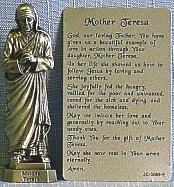 PEWTER STATUE: Mother Teresa. JC-3069-E.