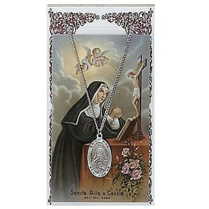 ST. RITA PRAYER CARD SET.  #PSD500RT.