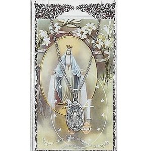 MIRACULOUS MEDAL PRAYER CARD SET.  #PSD500MI.