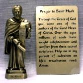 PEWTER STATUE: Saint Mark the Evangelist. JC-3034-E.