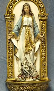 OUR LADY OF GRACE HOLY WATER FONT. 62828.