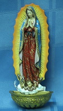 OUR LADY OF GUADALUPE HOLY WATER FONT # 62821