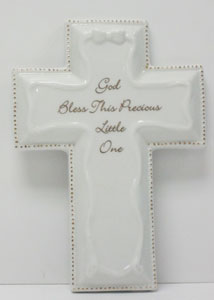 BAPTISMAL CROSS (WHITE) 65877