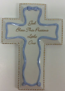 BAPTISM CROSS (BLUE) 65878