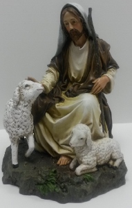 GOOD SHEPHERD STATUE (sitting) #27014