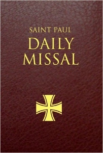 THE SAINT PAUL DAILY MISSAL prepared by the Daughters of St. Paul. Burgundy Leatherflex