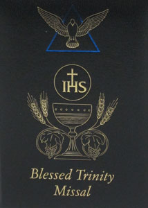 BLACK BLESSED TRINITY MISSAL AND PRAYER BOOK  #2639