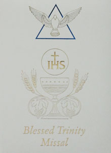 WHITE BLESSED TRINITY MISSAL AND PRAYER BOOK #2638