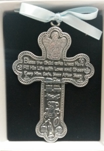 PEWTER CRIB CROSS No. CM6